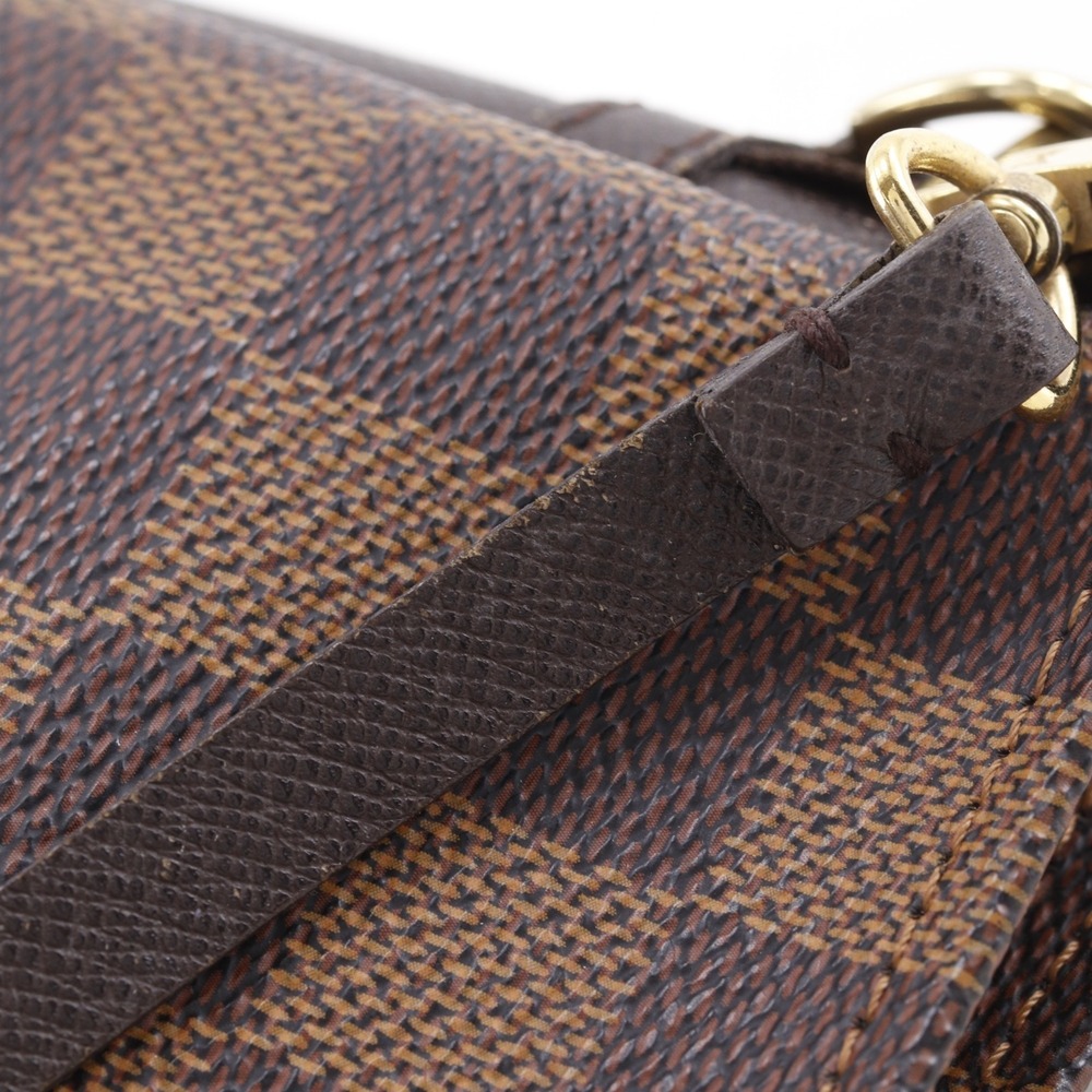 LOUIS VUITTON Authentic Brown Damier Canvas Pouch - Picture 12 of 15